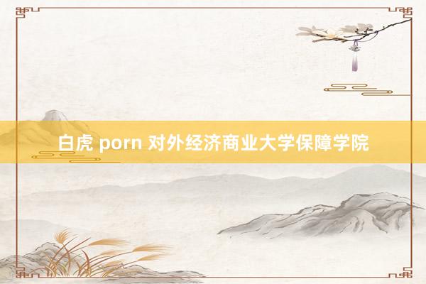 白虎 porn 对外经济商业大学保障学院